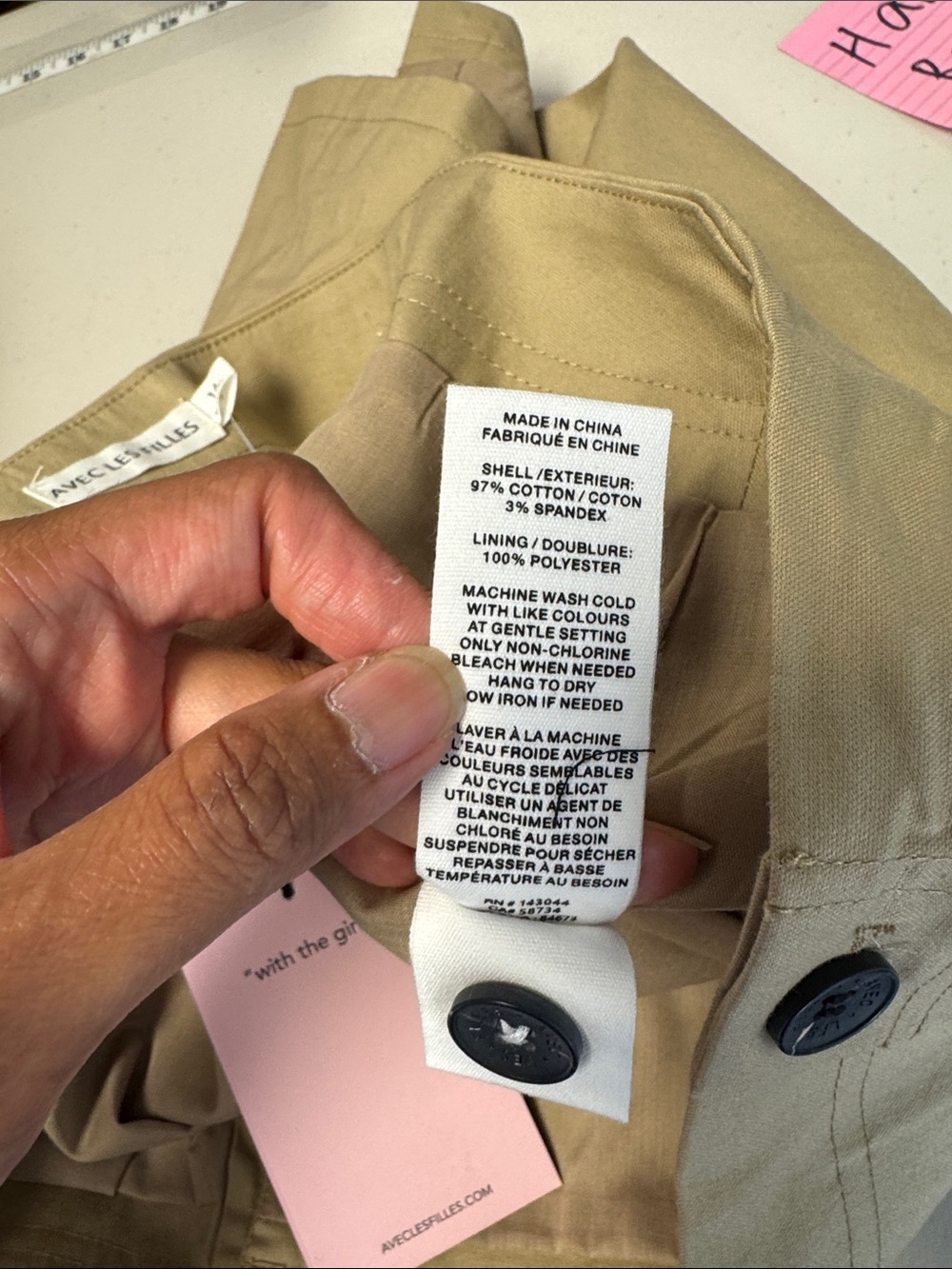 Anthropologie Avec Les Filles Khaki Mini Skirt Size 14 Utility Safari Casual - Picture 13 of 15